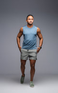 Energy Tank in Blue, men's training tank top