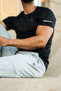Energy Tee in Black, men's training t-shirt