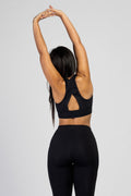 Legacy Top in Black, women's sports bra